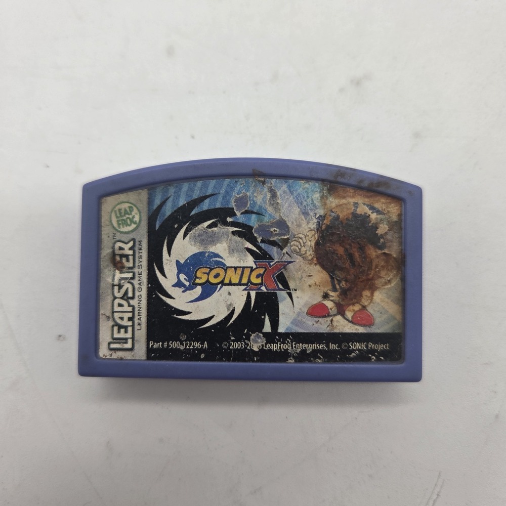 Rare LeapFrog Sonic X (Leapster, 2007) Interactive Game Only Untested